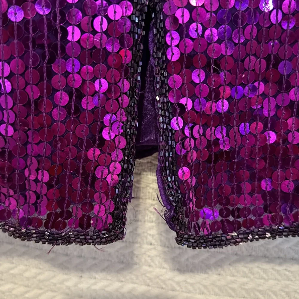 La divina dress purple shimmer sequined dress brand new with tags - Picture 8 of 12